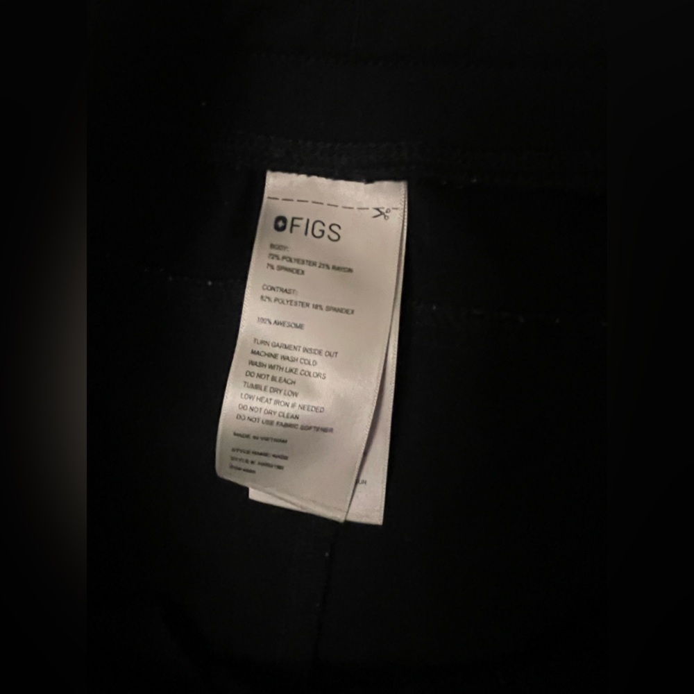 Figs Black Pants With Drawstring - image 3